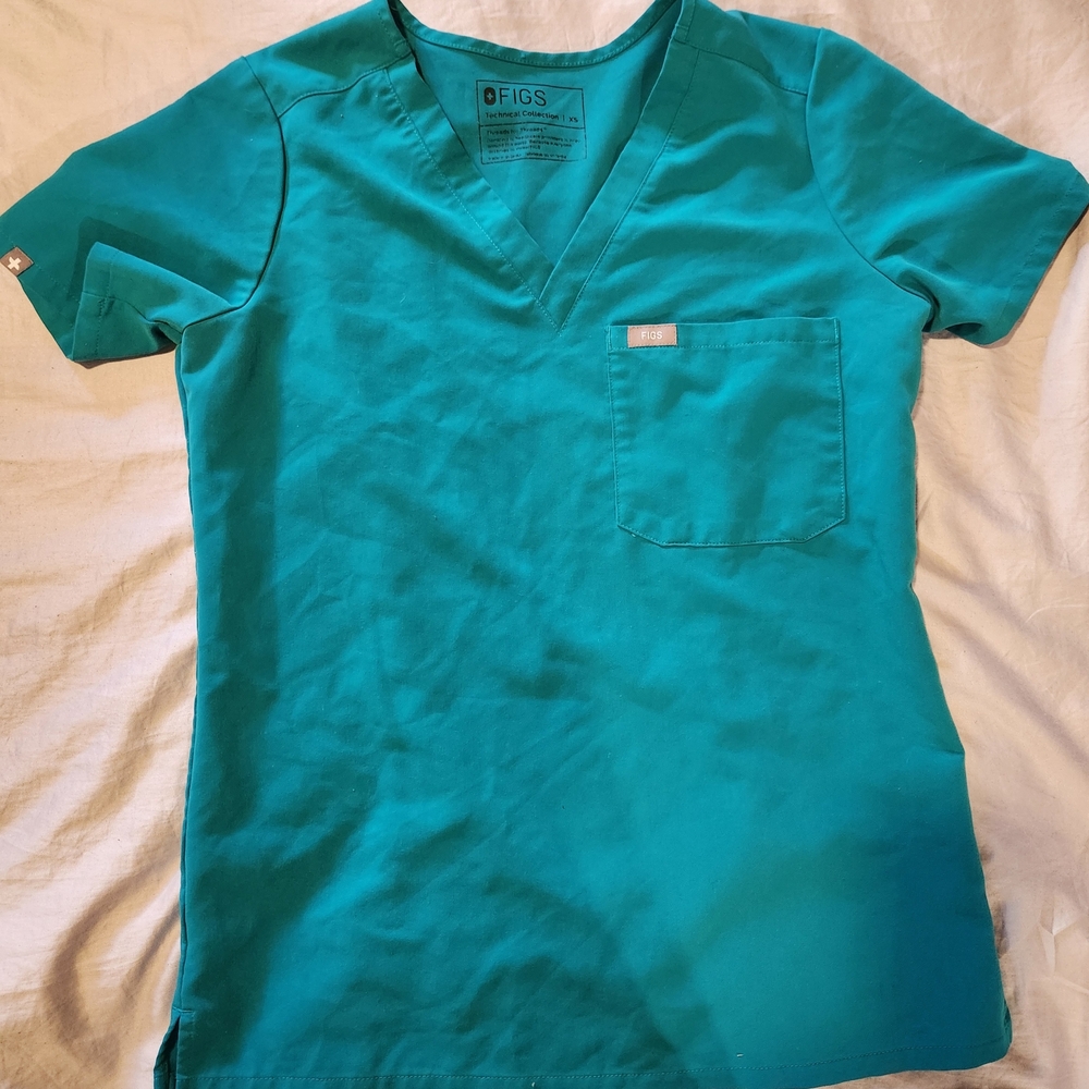 Figs Teal Women's Top